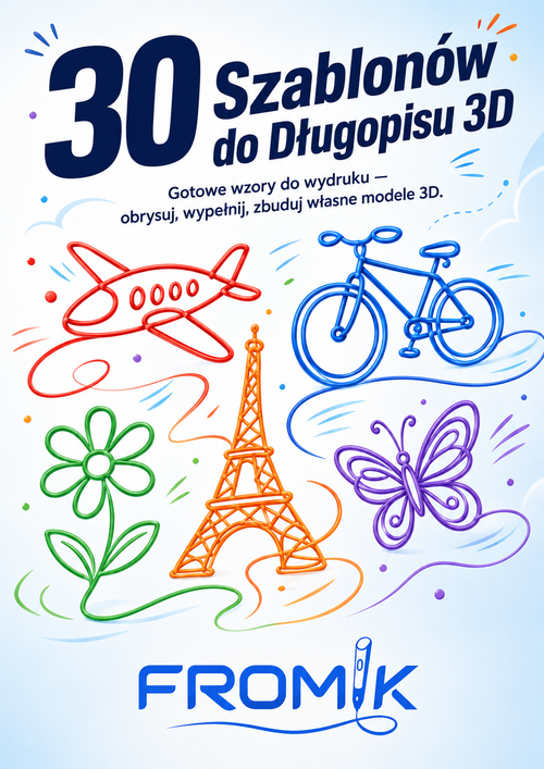 Ebook 30 Szablonów do Rysowania Długopisem 3D
